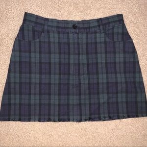 brandy melville john galt gingham skirt